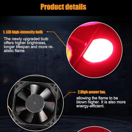 Luces LED de efecto llama para ambientar cenas de Navidad en casa 6