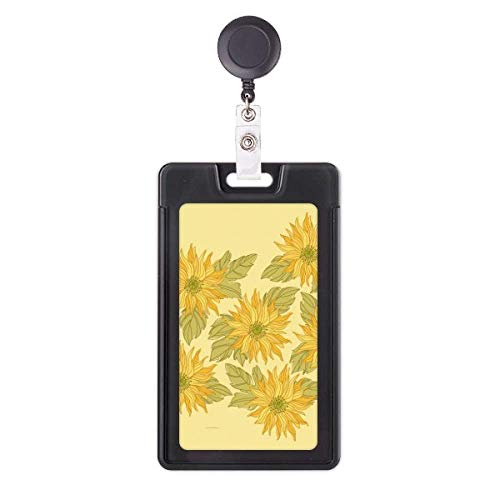 Porte-badge rétractable tournesol idéal pour infirmières et profs