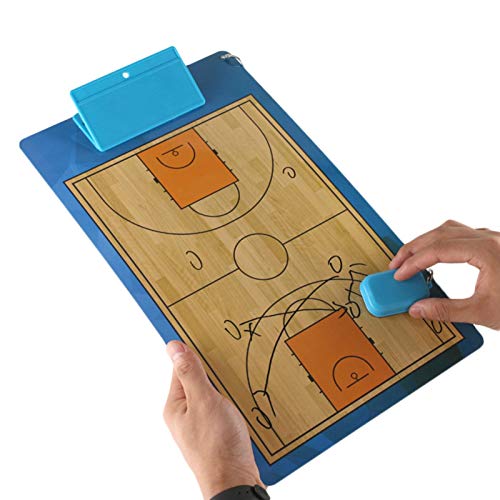 Placa de marcador de treinador para basquete | Prancheta com armazenamento | Quadros brancos para Es