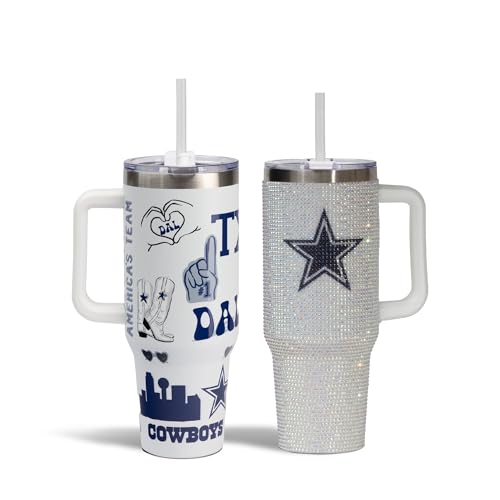 Image of The Memory Company Officially Licensed 2-Pack Game Day Tumblers Team Spirit /Bling, Dallas Cowboys