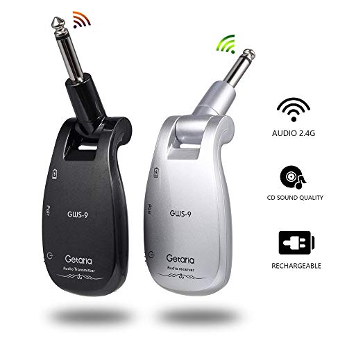 Getaria Sistema Inalámbrico Guitarra 2.4GHz Guitarra Transmisor Receptor para Bajo
