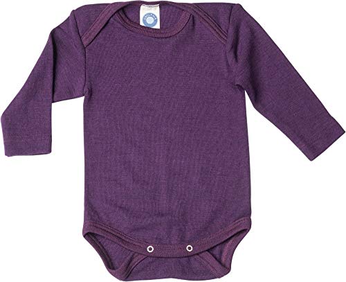 Cosilana Baby-Body, 70% Wolle, 30% Seide, für Baby Gr. 50 cm,...