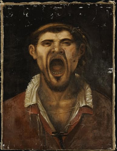 Tableau un paysan qui crie Annibale Carracci décoration murale vintage 60x90cm