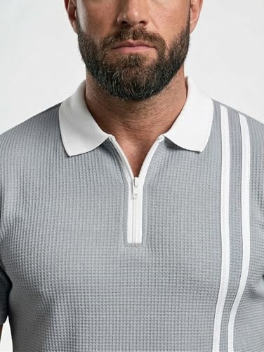 Image of JVX Men Polo T Shirt || Waffle Polo T Shirt for Men || Regular Fit Knitted Tshirt for Man || Coller T-Shirt (Available in Plus Size, Also Available in Combo Packs) (MRT-224)