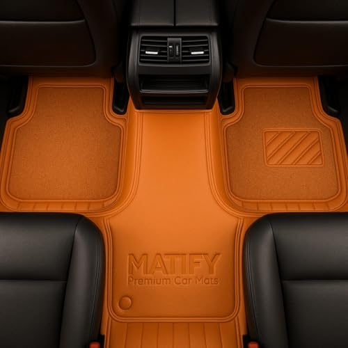 Image of 9D Car Floor Mat for Nissan Tekton 2026 | Tan | Waterproof | Anti-Slip | Luxury Premium Leather Car Mat | Full Coverage | All Weather | Custom Fitted Mats