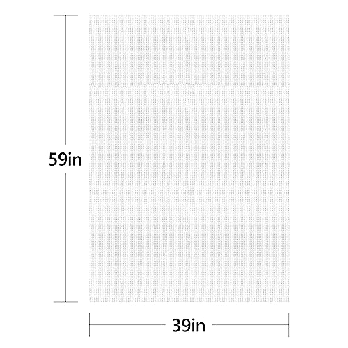 Image of Cross Stitch Aida Fabric 16 Count, 59 by 39 Inch Large Size, Classic Reserve Cross Stitch Aida Cloth for Home DIY Embroidery Decoration