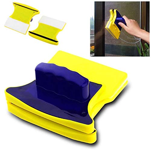 Limpa Vidro Magnetico Limpador Vidro Janela Aquario Esquadrias Limpeza