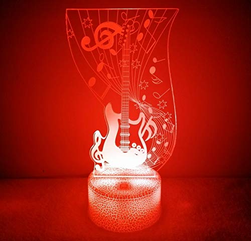 Lampada 3D A LED Mitragliatrice Creativa - Luce Notturna Con 16 Colori E Telecomando - Alimentazione USB O Batterie - Regalo Originale Per Bambini E Decorazione Natale - 3