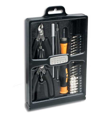 Kit de herramientas Syba 32 piezas en estuche plegable negro