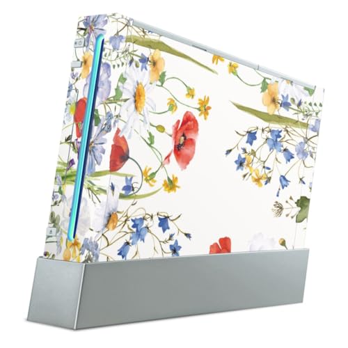 DeinDesign - DeinDesign Skin kompatibel mit Nintendo Wii Folie Sticker Wiese Blumenkranz Natur