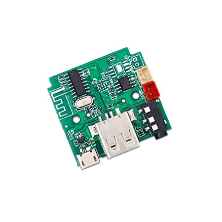 QBM 5V Bluetooth Amplifier FM USB AUX Card Wireless HI-FI Module with mic Audio Player Decoder Module Kit 5w