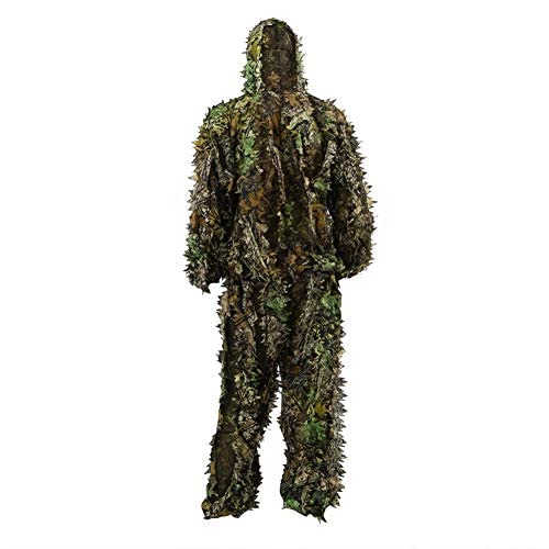 Costume Ghillie Camouflage 3D Woodland - Pour Halloween, Noël, Cosplay, Airsoft