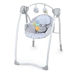 Bright Starts Disney Baby Winnie The Pooh Milestone Swing, Classic Pals, Foldable Design with Toys & Melodies, Unisex, Newborn+ (6 20 lbs)