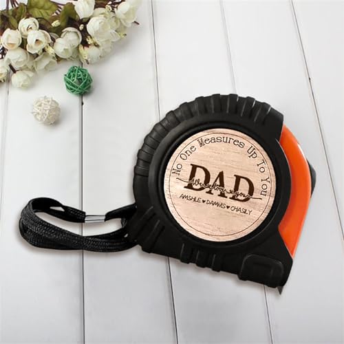 Set de cinta métrica y martillo personalizado para papá miniatura 6