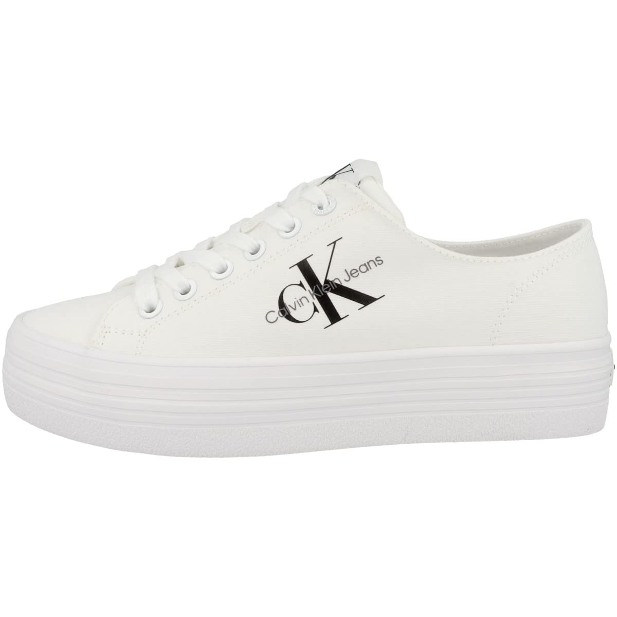 Calvin Klein Vulc Flatform Essential Mono Yw0yw01030, Zapatilla Vulcanizada Mujer