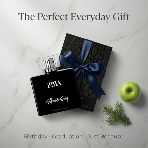 Image of ZIRA Stone & Sky Eau de Parfum - Fruity Citrus Woody Scent for Men & Unisex, Fresh Pineapple & Apple Notes, Premium Long-Lasting Fragrance (100ml)