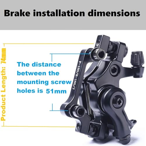 image for Fat-Cattie Bike Disc Brake Kit,Bike Front and Back Disc Brake Kit-Cali