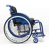 NRNQMTFZ Silla De Ruedas Deportiva Ligera Plegable Todo Terreno,silla De Ruedas De Transporte con marco de aluminio,sillas De Ruedas Manuales Autopropulsadas(E,Seat width 40cm/15.7in)