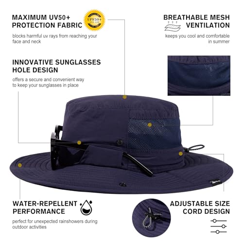 Image of TOP-EX UVCoolix Men's Wide Brim Sun Hat with Cooling Neck Flap