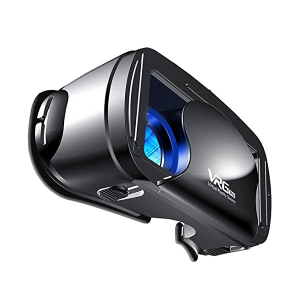 Heall VR-Headset-Brille 3D-Vollbild-Visuelle Weitwinkel-Virtual-Reality-VRG Pro für 5-7-Zoll-Smartphone-Filme-Spiele-Handy-Zubehör VR-Brille