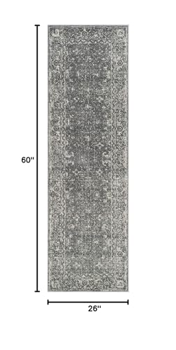 SAFAVIEH Tapete Decorativo Evoke 2'2" x 5', Gris y Marfil miniatura 2