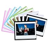 10個セット マグネット式フォトフレーム互换 Fujifilm Instax Wide 400・300・210・Wide EVO、Polaroid Now・600・OneStep+対応 -3.5x4.25インチ写真フレーム – 冷蔵庫用写真ディスプレイ (カラー)
