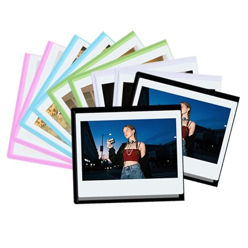 10�Z�b�g �}�O�l�b�g���t�H�g�t���[����? Fujifilm Instax Wide 400�E300�E210�EWide EVO�ANow�E600�EOneStep+�Ή� -3.5x4.25�C���`�ʐ^�t���[�� ? �①�ɗp�ʐ^�f�B�X�v���C (�J���[)