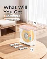 YOOPAI Pro Filament-Aufbewahrungsbox – Einzelspulen-Lagerbox, luftdicht mit Trockenmitteln, effektive Feuchtigkeitskontrolle, staubdicht für 3D-Druck-Filament (6er-Pack) – Ansicht 7