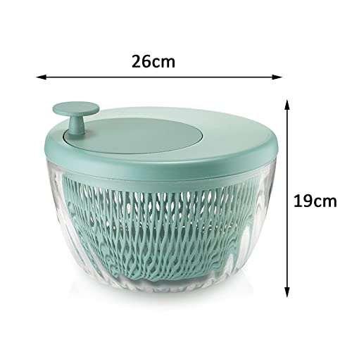 Hedtec Dryer Manual Vegetable Dryer Fruit Drainer Multifunction Manual Salad Spinner Bowl Plastic Dehydrator Household Gadgets Salad Spinner Kitchen #TOP1