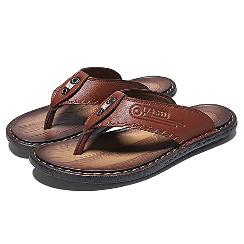 Tongs en cuir hommes : soulagez vos pieds avec le soutien plantaire