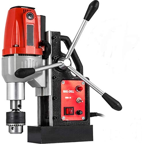 VEVOR Taladro Magn�tico de 980 W, Taladro de N�cleo Magn�tico de 35 mm, Modelo de BRM-35, 240 V / 50 Hz, Fuerza M�xima Taladro Electromagn�tico de 10.000 N, Sistema de Perforaci�n Electromagn�tica