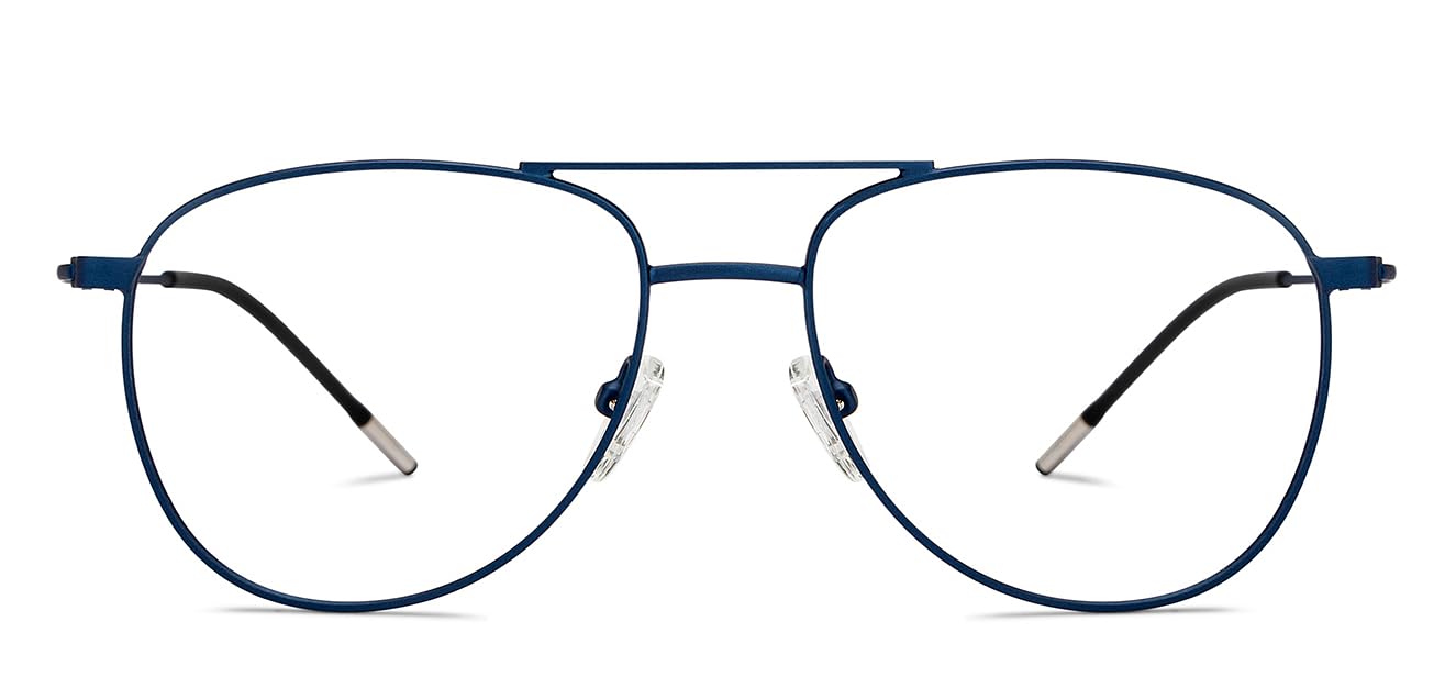 LENSKART BLU | Zero Power Blue Cut Computer Glasses | Anti Glare, Lightweight & Blocks Harmful Rays | Full Rim Teardrop | 100% UV Protected | For Men & Women | Small | LB E16051-image-33