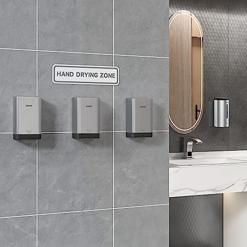 AIKE ADA Compliant Hand Dryer Surface Mount Hard Wired Design, 110V Silver Model AK2822 - Thumbnail 6