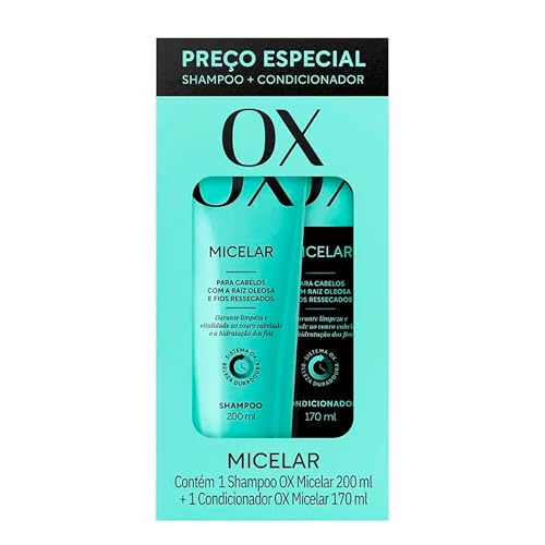 Ox Shampoo 200Ml e Condicionador 170Ml Pacote Promo Micelar