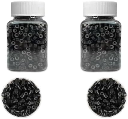 1000 Pcs Silicone Beads for Hair Extensions - 1