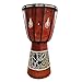 Djembe Drum Hand Painted Multicolored Dot Aborigine With Unique Random Patterns Bongo African Inspired Music Awesome Gifting Idea Unique Décor Option. Abstract Wild Animals (12 Inch, Snake)