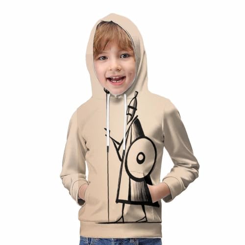 Pull enfant 8-10 ans imprimé 3D vêtement facile à laver pour l'école - 5