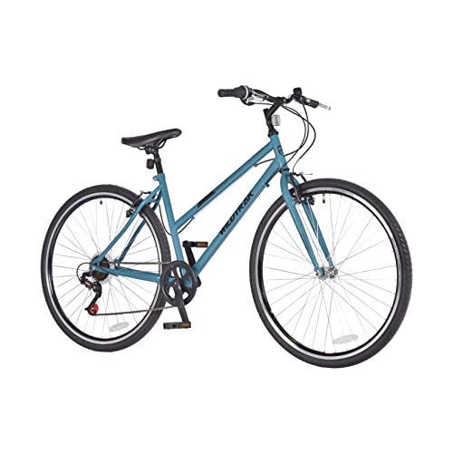Wildtrak - Stahl-Trekkingrad, Erwachsene, 700C, 6 Gänge - Grün