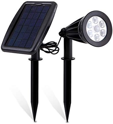LivEdiotr Solar Spotlights 2-in-1 Waterproof Outdoor Solar Lights with Motion Sensor Landscape Lighting Wall Light Lawn Decor Auto On/Off for Yard Garden Driveway Pathway Pool Tree Patio - 1 Pack