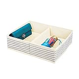 DISEÑO PRÁCTICO: Estas cajas de ordenación tienen 2 compartimentos en los que pueden almacenarse diversos artículos por separado, ya sea en el armario, el cajón o la cómoda.