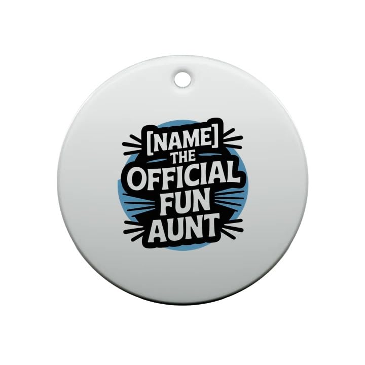 Unity Ornament with Name Relationship Together Team Couples Official Fun Aunt Custom Name The Official Fun