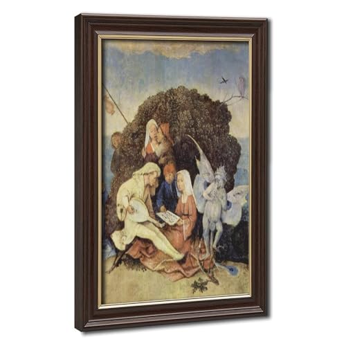 Toile Hieronymus Bosch décoration murale salon cadre à suspendre 40x61cm