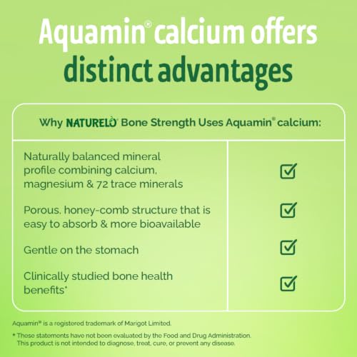 NATURELO 600mg Calcium Supplement for Bone Strength, VIT D3, 240 Capsules - Image 5