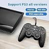 NBCP Wired PS3 PC Game Controller TV Box USB Steam Gamepad joystick Joypad with Dual Vibration feedback Turbo Trigger for Windows 7/8 /8.1/10/ Laptop