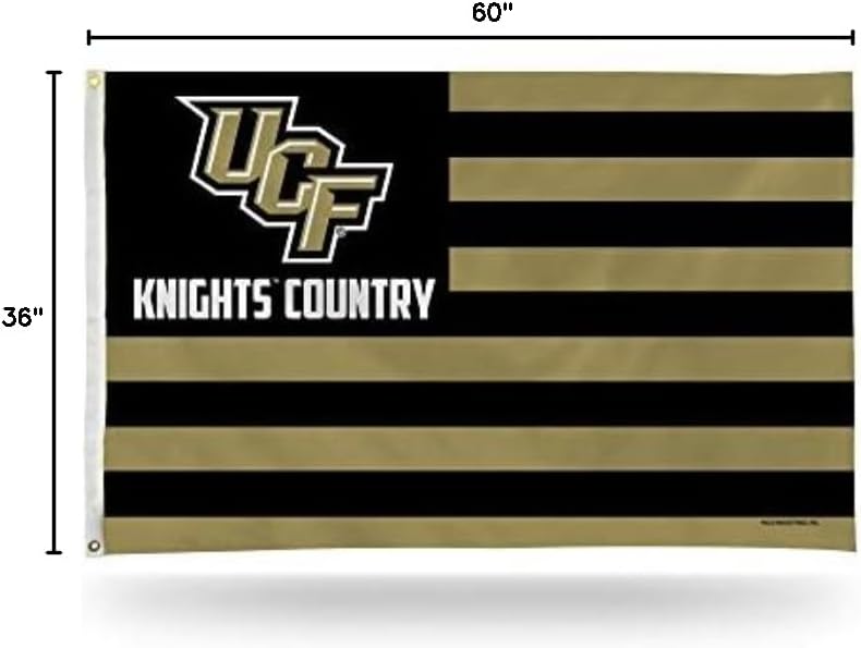 Rico Industries NCAA Central Florida Knights Country 3' x 5' Banner Flag 3' x 5' Banner Flag Single Sided - Indoor or Outdoor - Home Décor