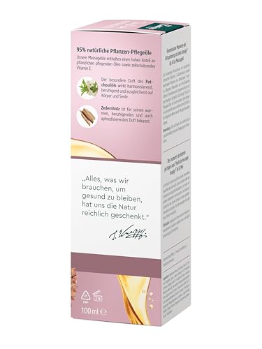 Kneipp Massageöl Du & Ich - Zedernholz & Patchouli - Für liebevolle Paarmassagen - Für alle Hauttypen -100ml