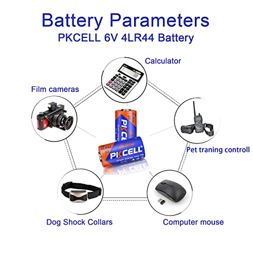 Batterie Alcaline 6V 4LR44 A544 per Collare
