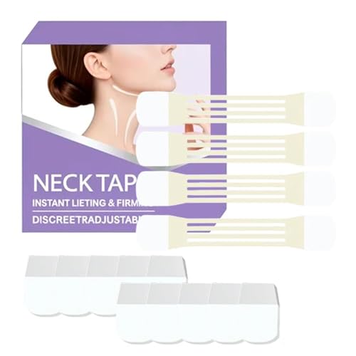 Instant Lift Neck Tape, 2025 Upgrade Neck Firming Tape, Portable Invisible Necks Tapes for Daily Use, Durable Necks Wrinkle Tape