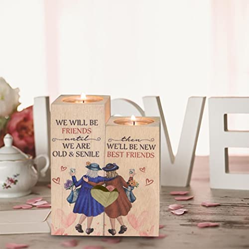 Romantic Holiday Party Decorations Ornaments Tea Candle Holders Creative Wooden Ornaments Romantic Holiday Party Home Décor Gift (C) #TOP3