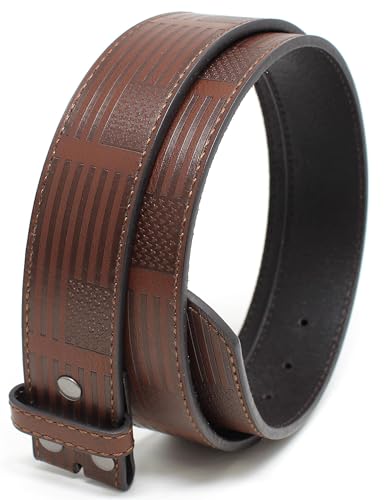 BC Belts Leather Belt Strap with American Flag Embossed Pattern 1.5" Wide with Snaps - USA Patriotic Stars and Stripes3